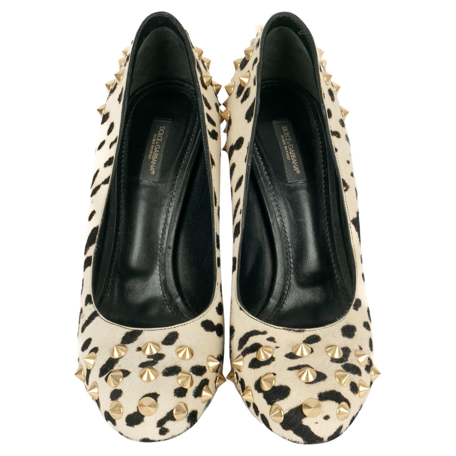 Dolce&Gabbana fur stilettoes For Sale