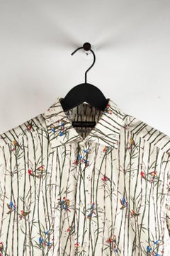 Dolce&Gabbana Gold Birds Print Men Shirt Size 15.5/39 (M), S438
