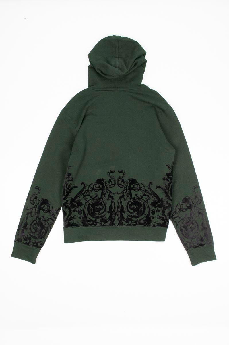 Dolce&Gabbana Hoodie Jumper Velvet Details Men Top Sweater Size 48IT(M/L) S224 For Sale 1