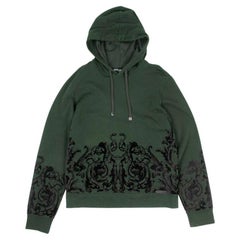 Dolce&Gabbana Hoodie Jumper Velvet Details Men Top Sweater Size 48IT(M/L) S224
