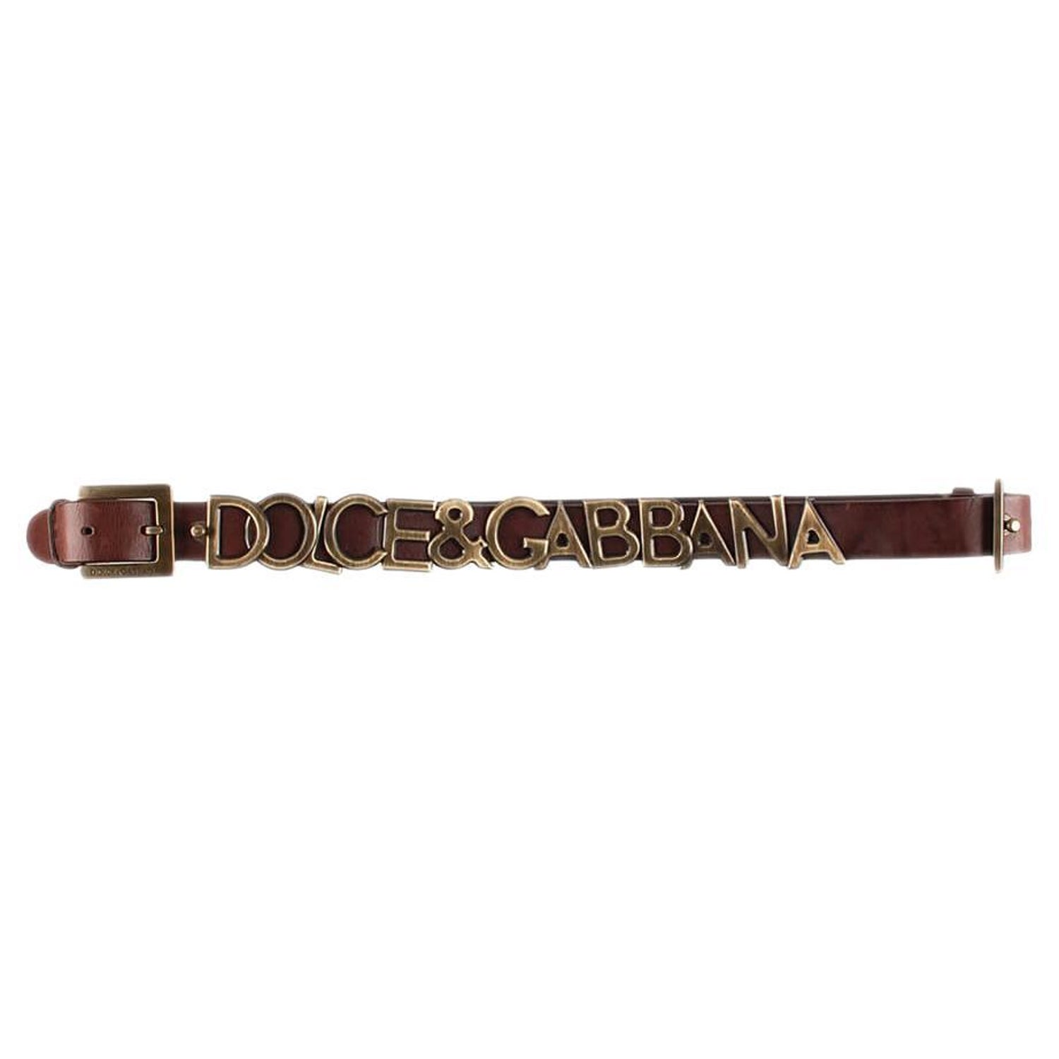 Dolce&Gabbana Leather Men Belt Size 100 (Large) For Sale at 1stDibs