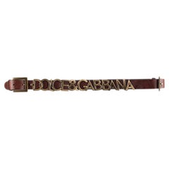 Dolce&Gabbana Leather Men Belt Size 100 (Large)