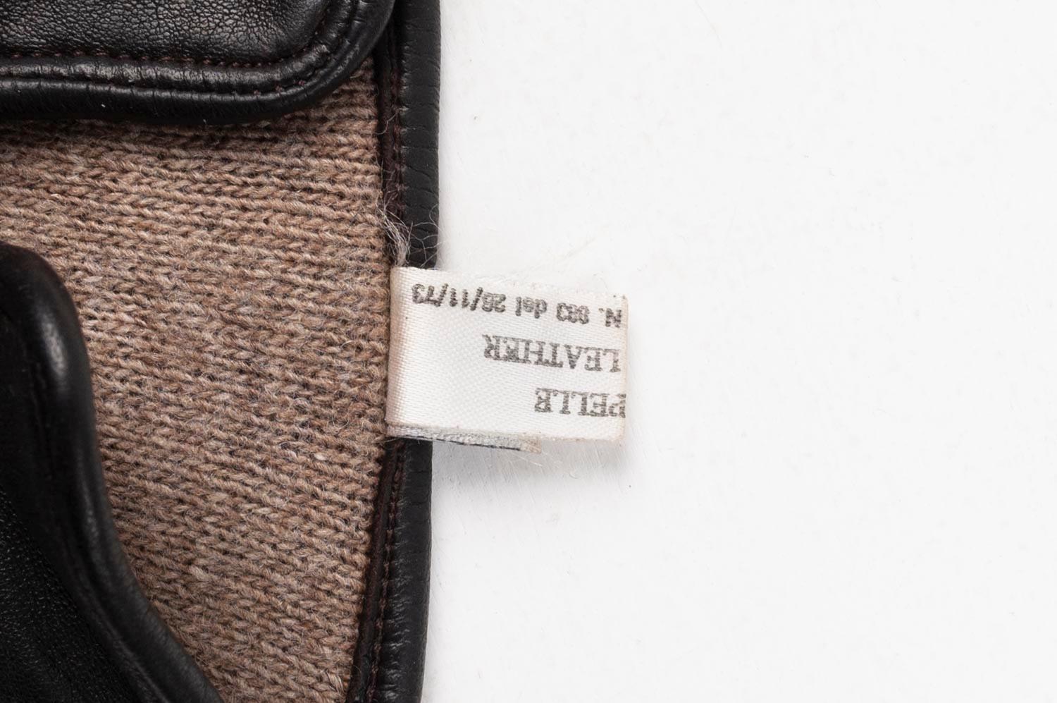 Dolce&Gabbana Herrenhandschuhe aus Leder Größe 8,5, S335 im Angebot 5