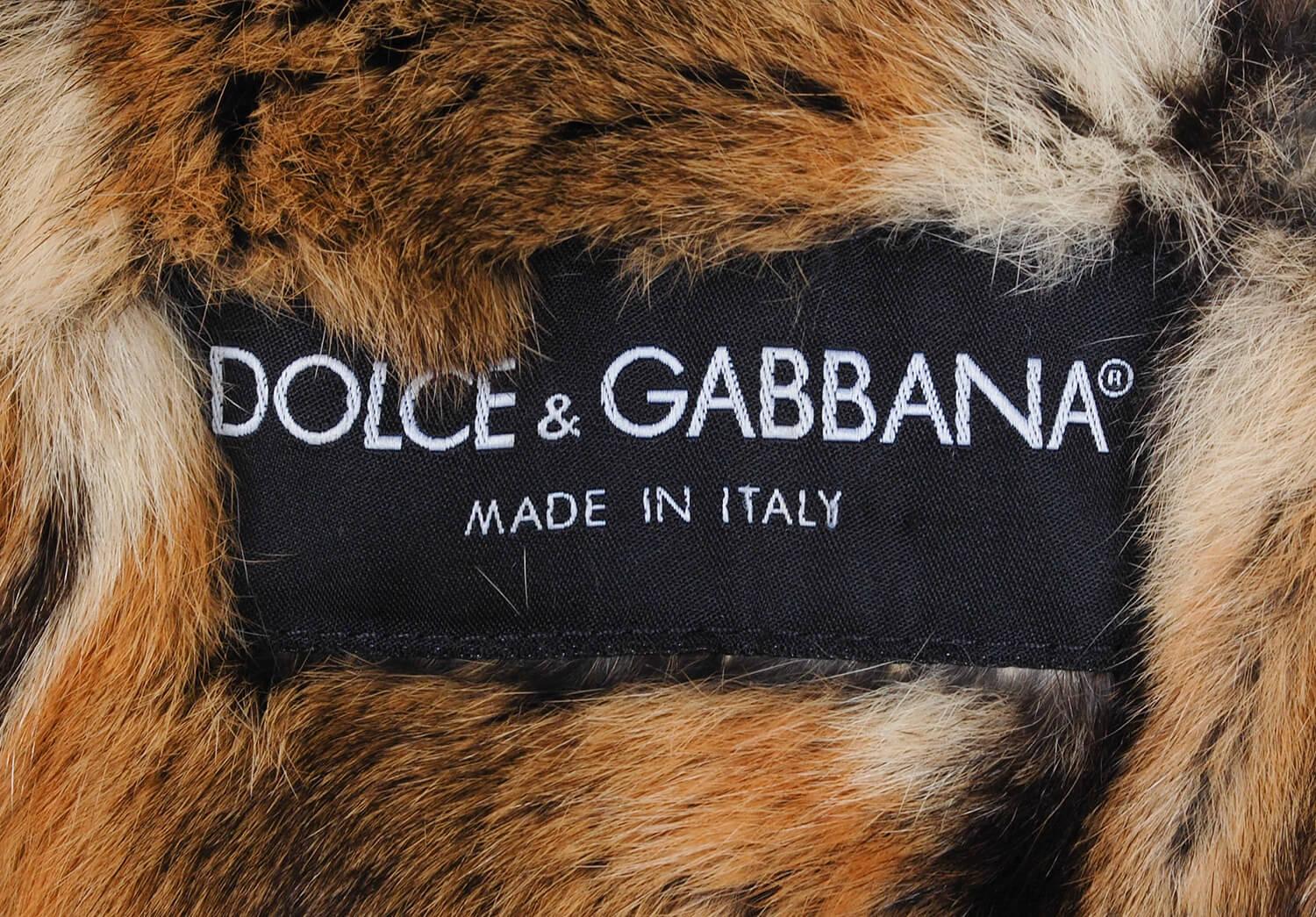 Dolce&Gabbana Mainline Denim Hamster Fur Men Jacket Size 50IT 2