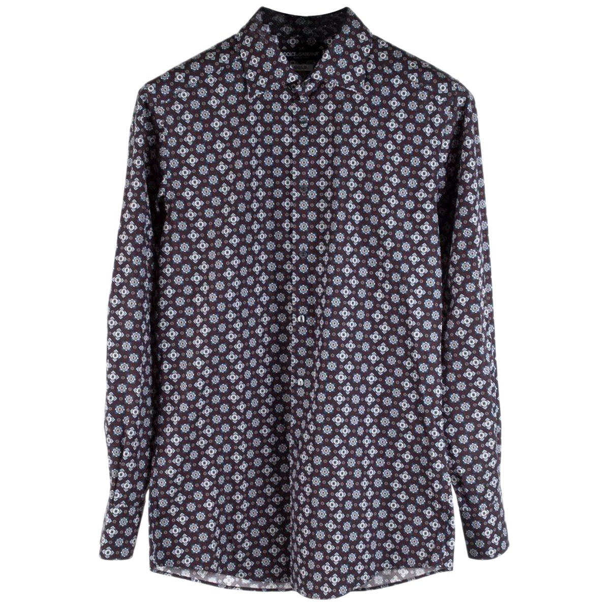 Dolce & Gabbana Mainline Gold Button-up Uomo Taglia 15.5/39 S439 (Medium)