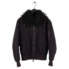 Dolce&Gabbana Men Fur Bomber Jacket Size 48IT(M) S377