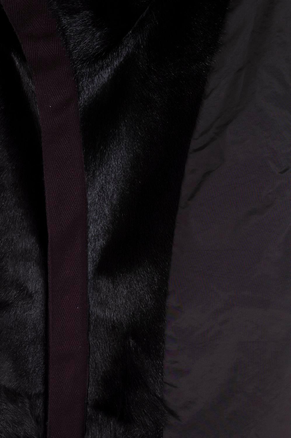 Black Dolce&Gabbana Men Fur Vest Vintage Mainline Size 50IT (M), S432 For Sale