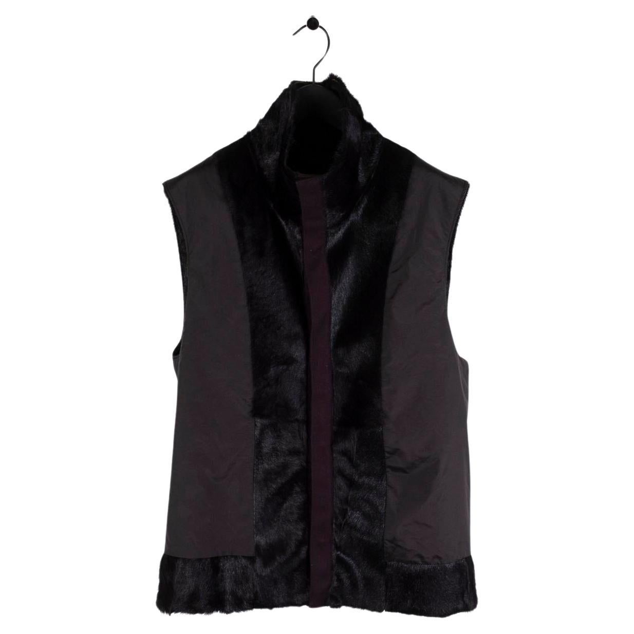 Dolce&Gabbana Men Fur Vest Vintage Mainline Size 50IT (M), S432 For Sale