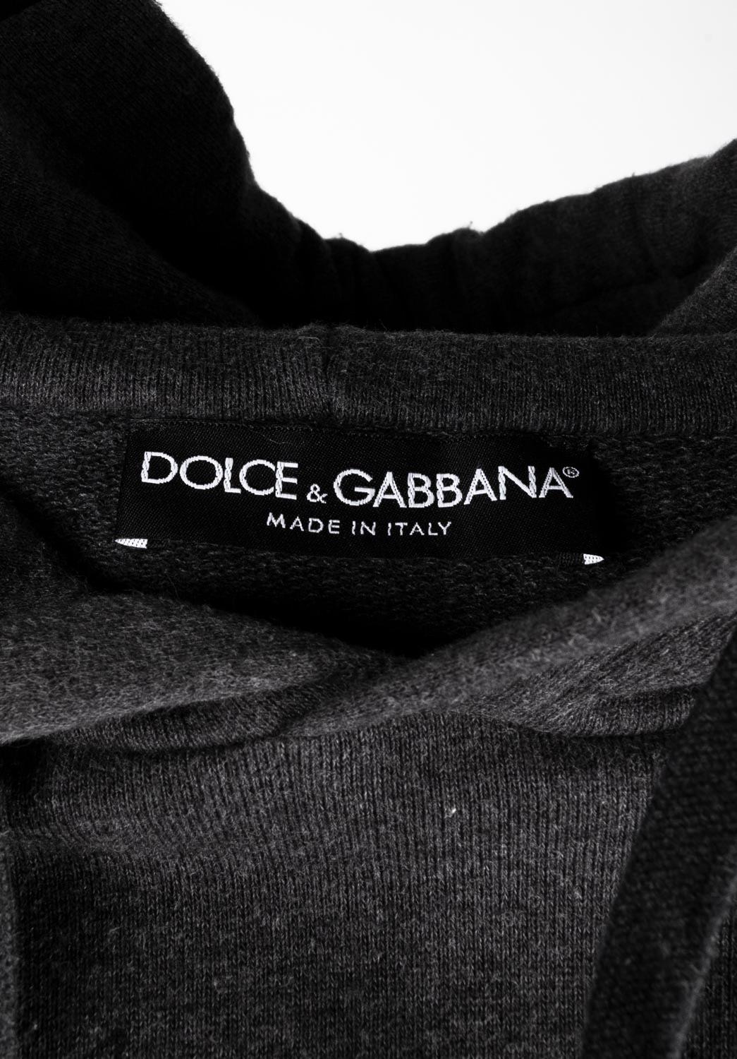 Dolce&Gabbana Herren Hoodie-Pullover mit Kapuze Größe 46IT (M) S547 im Angebot 3