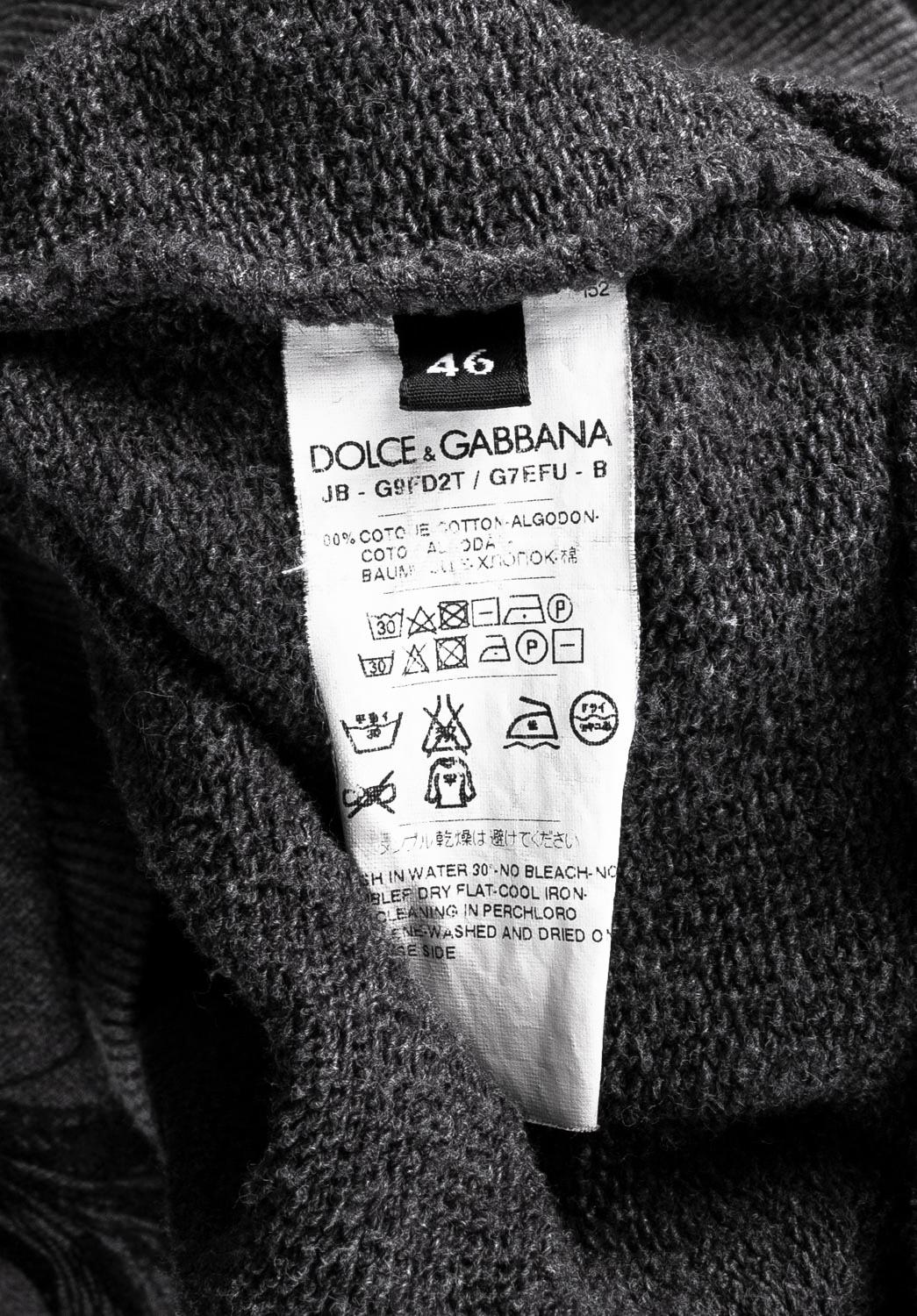 Dolce&Gabbana Herren Hoodie-Pullover mit Kapuze Größe 46IT (M) S547 im Angebot 4