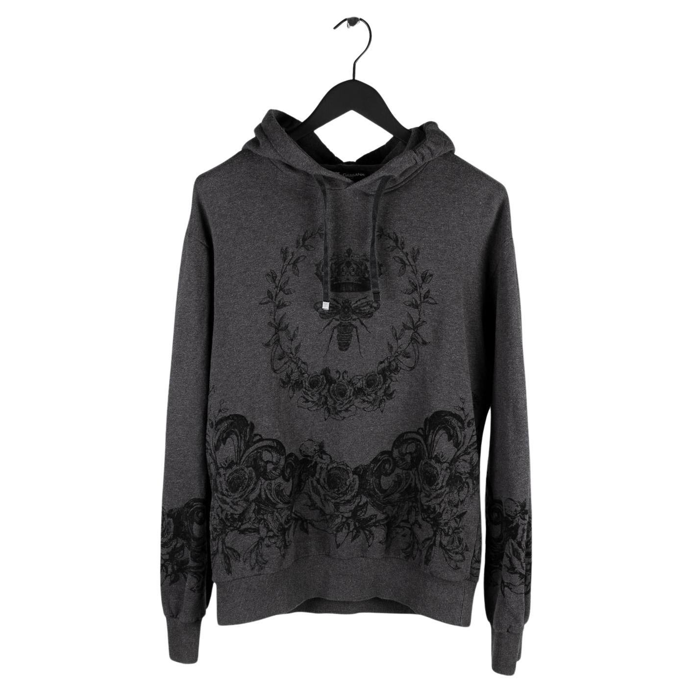 Dolce&Gabbana Herren Hoodie-Pullover mit Kapuze Größe 46IT (M) S547 im Angebot