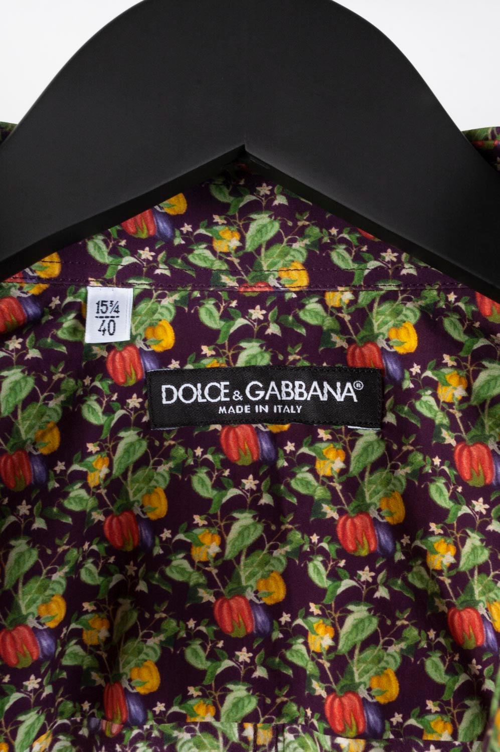 Dolce&Gabbana Men Shirt Casual Size 40/15.75 (S/M), S437 For Sale 2