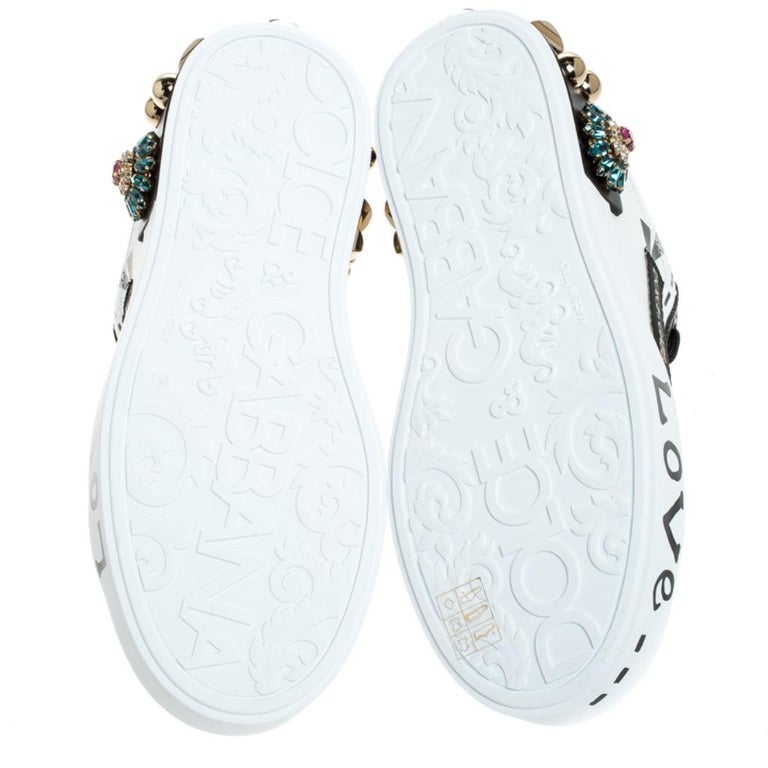 Dolce & Gabbana Multicolor Patchwork Low Top Sneakers Shoes main image 1