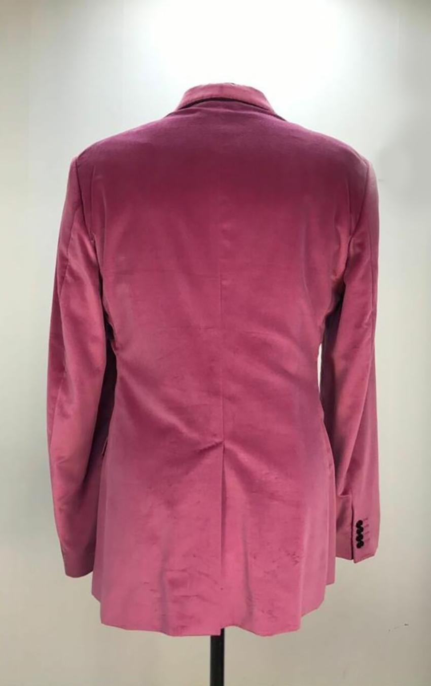 mens pink velvet jacket