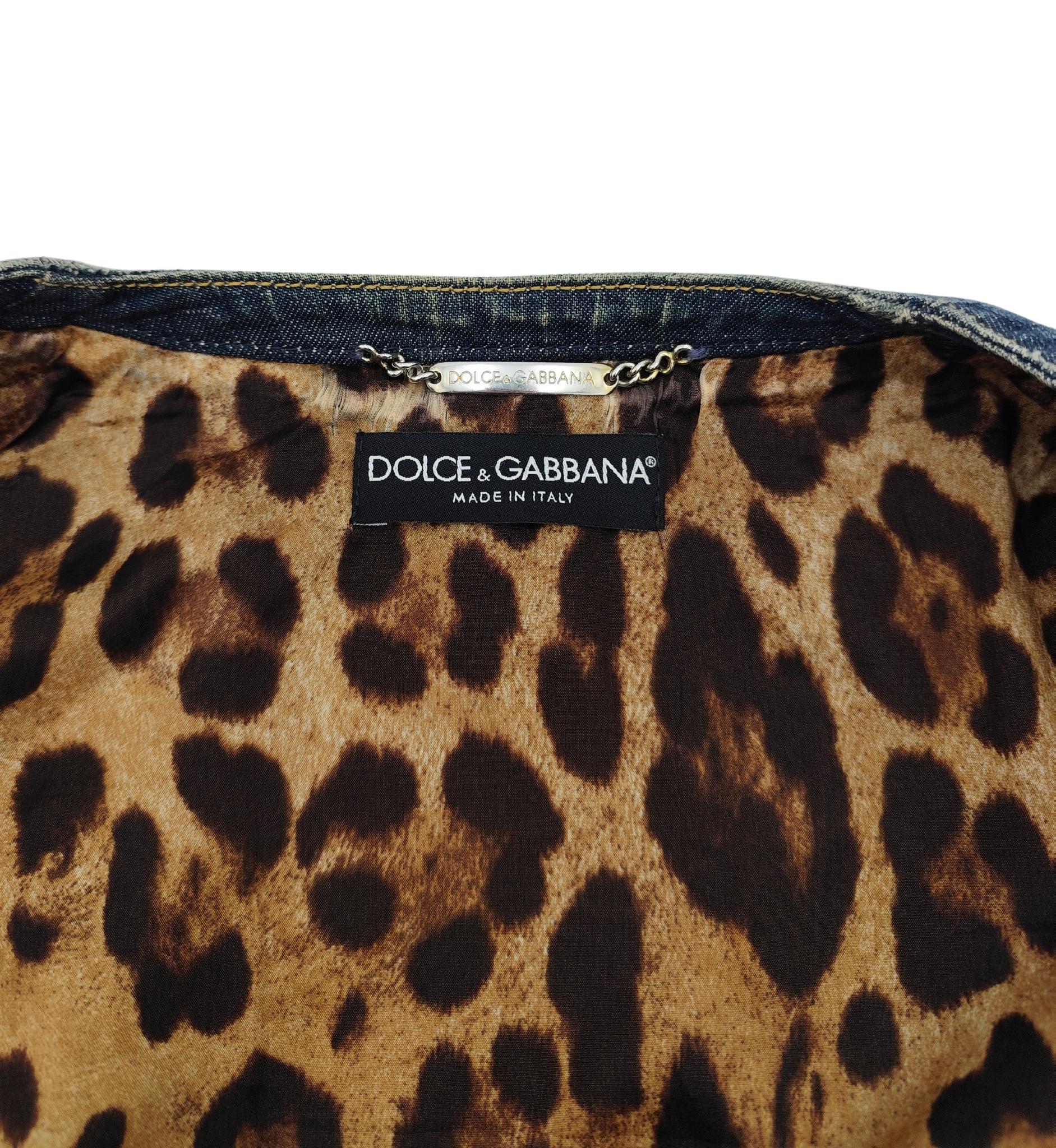 Dolce&Gabbana pointed sleeves denim jacket For Sale 5