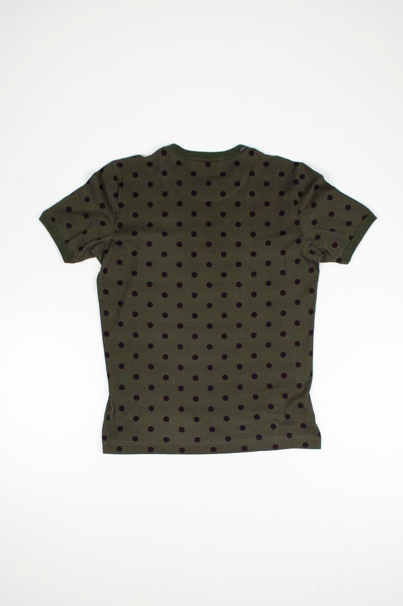Dolce&Gabbana Polka Dots Men T-Shirt Size 50IT(M) S211 In Good Condition For Sale In Kaunas, LT