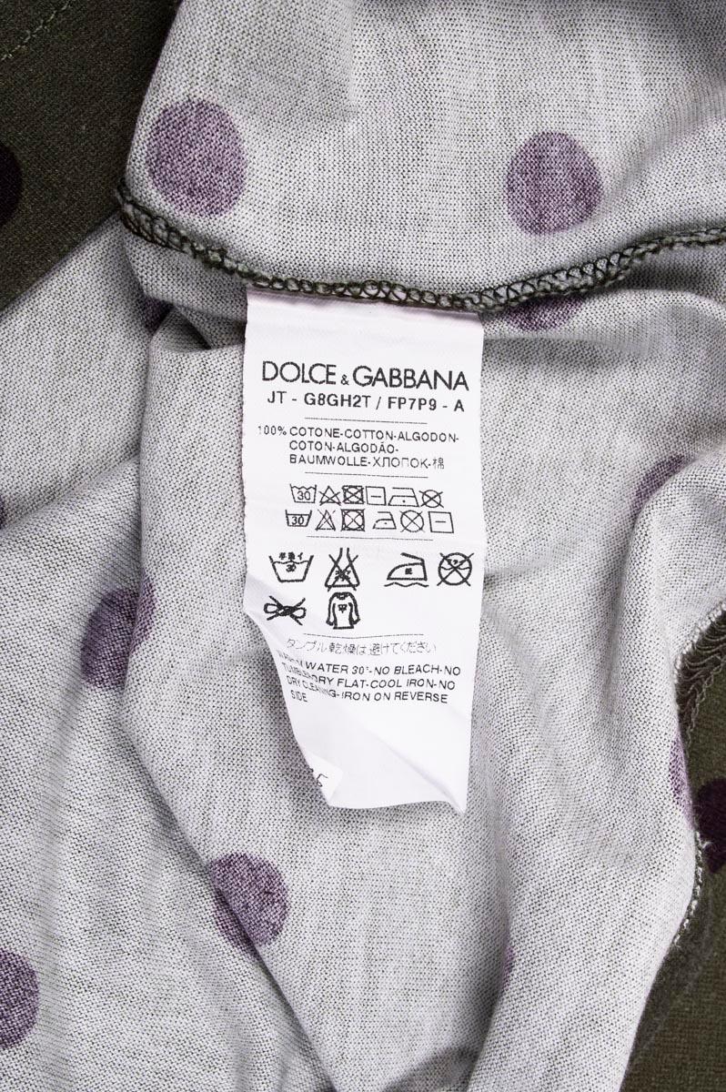 Men's Dolce&Gabbana Polka Dots Men T-Shirt Size 50IT(M) S211 For Sale
