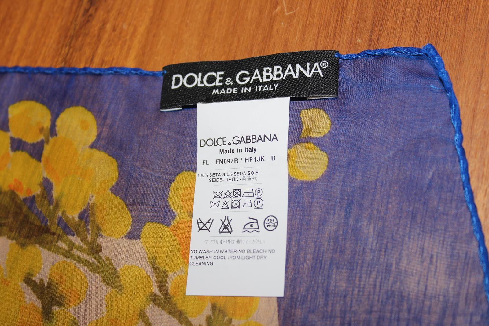 Dolce&Gabbana Portofino Seidenschal (Braun)