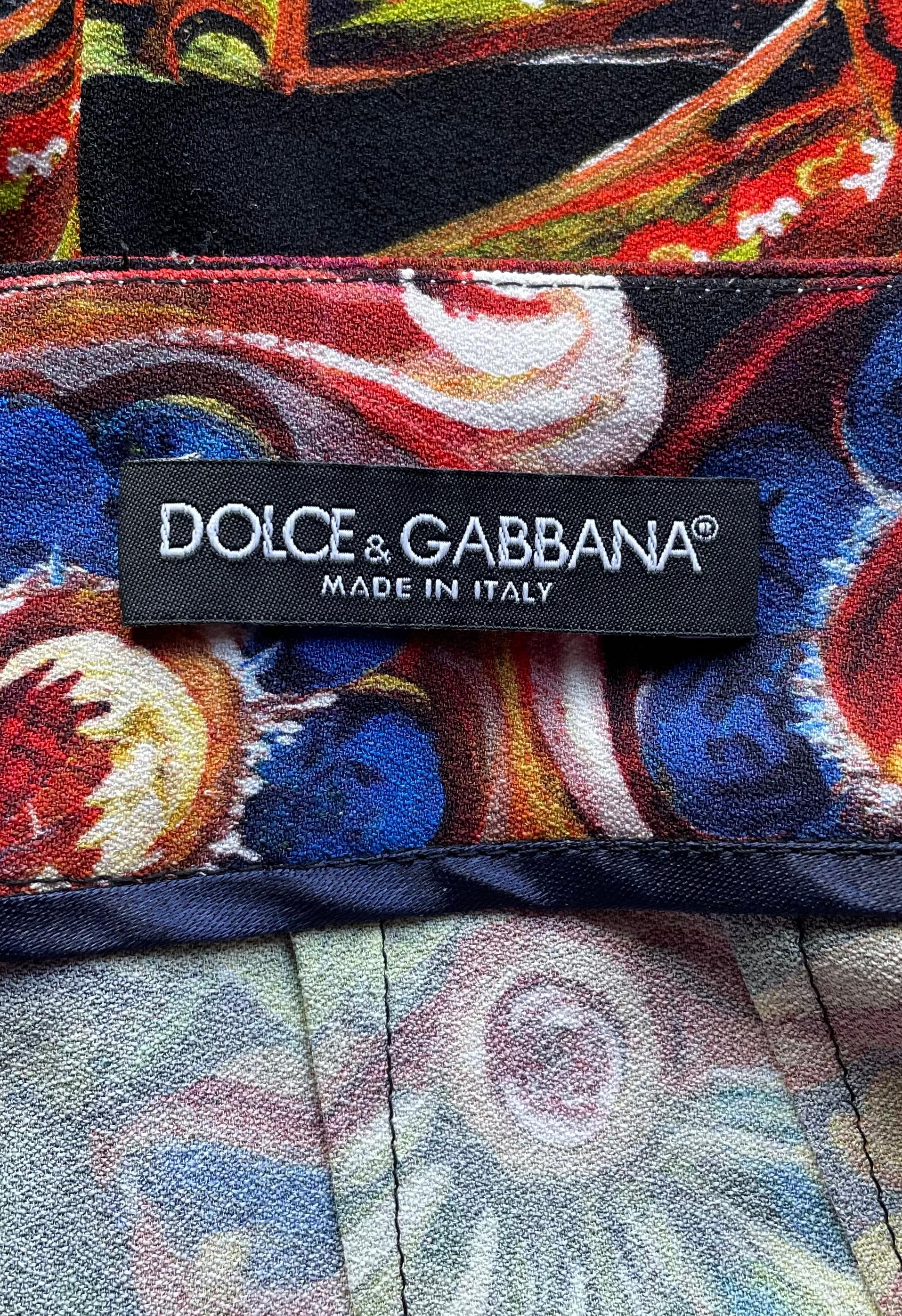 Dolce&Gabbana printed Sicilia collection midi pencil skirt, SS 2013 1