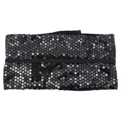 Dolce&Gabbana S/S 1999 runway black sequins waist belt