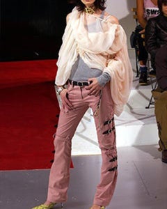 Dolce&Gabbana S/S 2003 "SEX" Bondage Belted Pink Pants