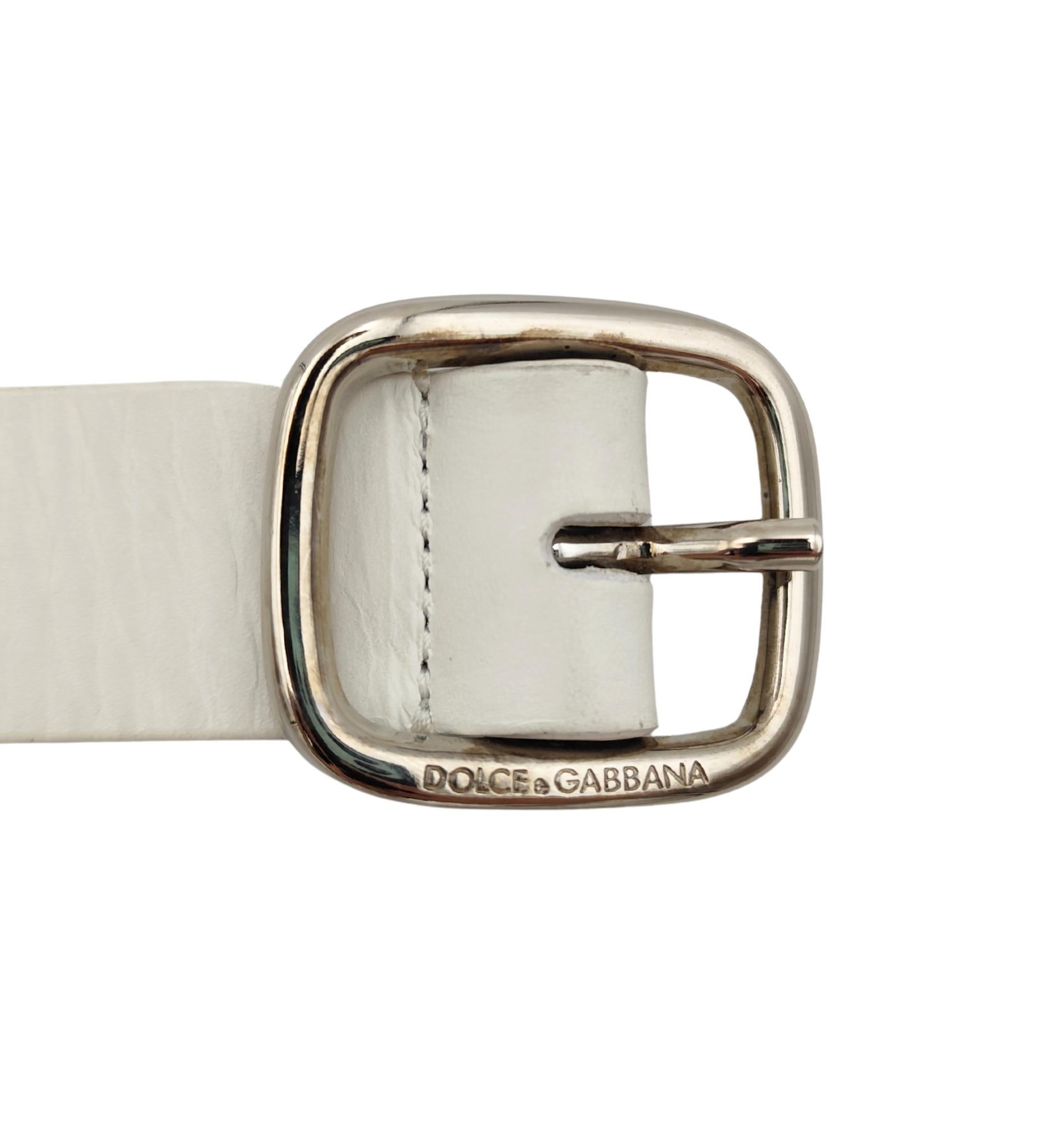 Dolce&Gabbana S/S 2003 weißer Lederkettengürtel im Angebot 10