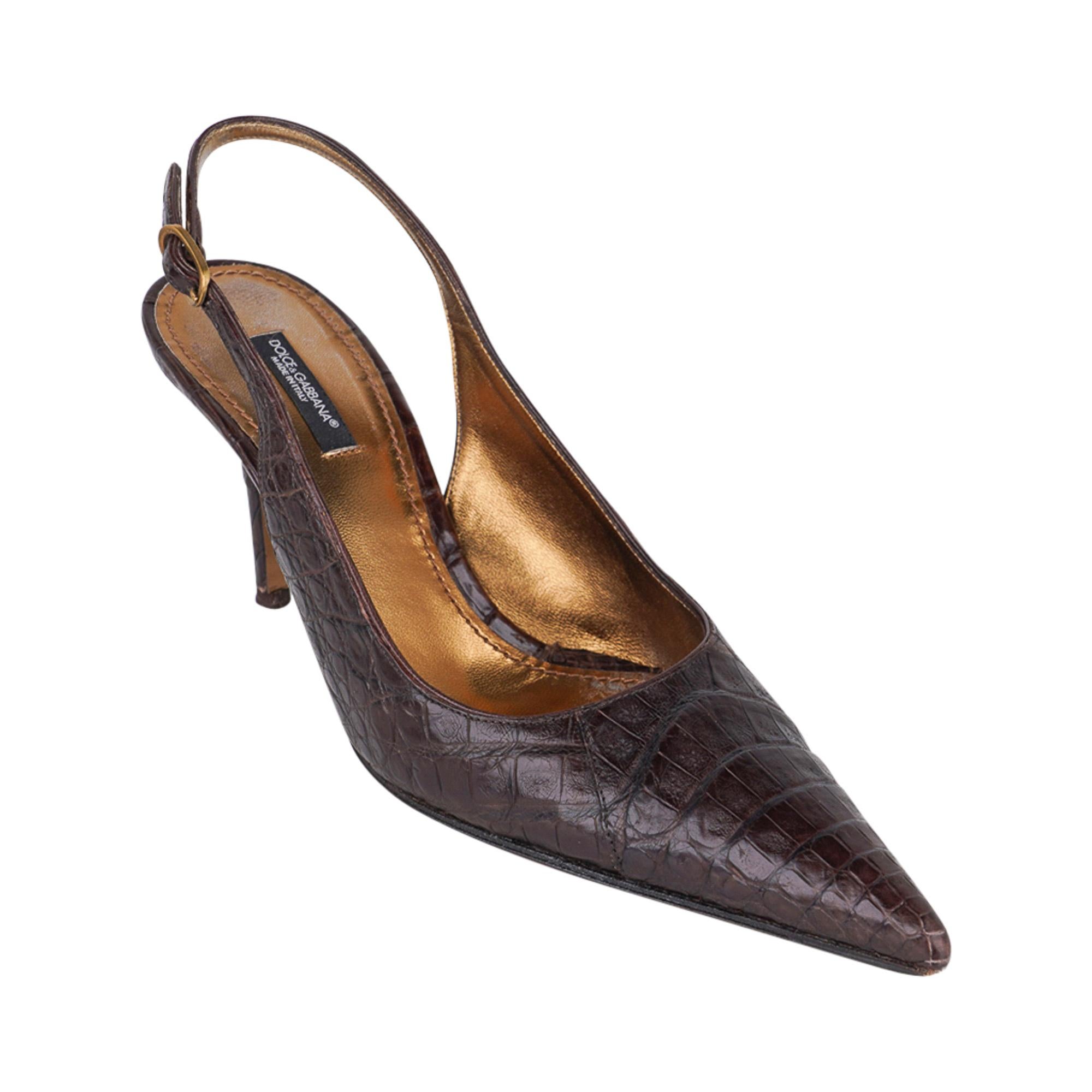 dark brown slingback heels