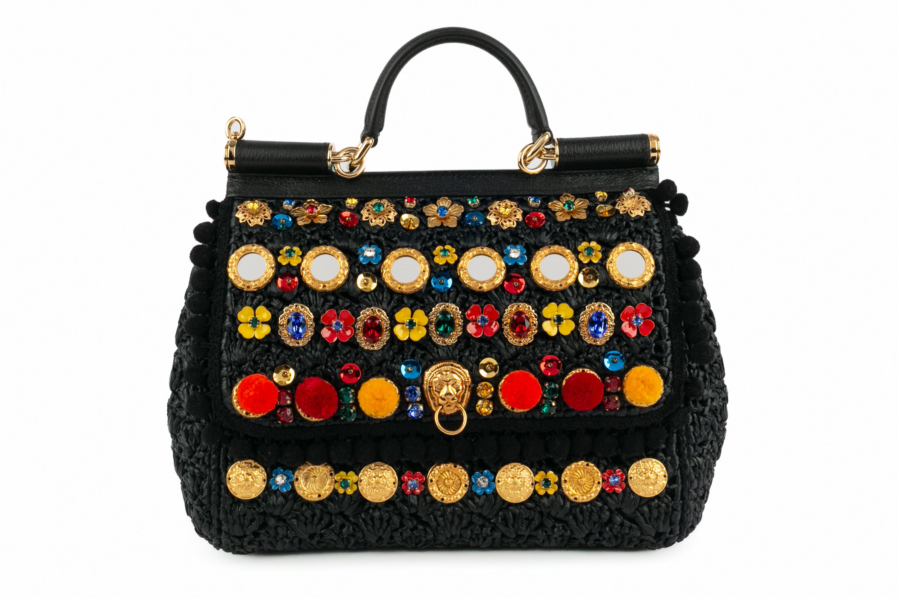 Nero Borsa Dolce & Gabbana Sicily in vendita