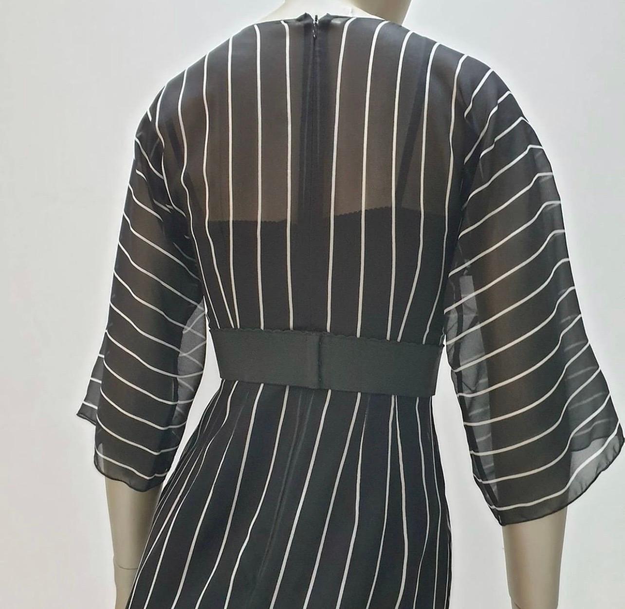Women's Dolce&Gabbana Silk Striped Double Dress