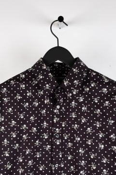 Dolce&Gabbana Skulls Print Men Shirt Size 15.75/40, (Medium), S436