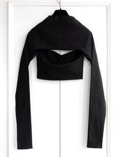 Dolce&Gabbana Vintage Early 1990s Black Sweetheart Cotton Cropped Top