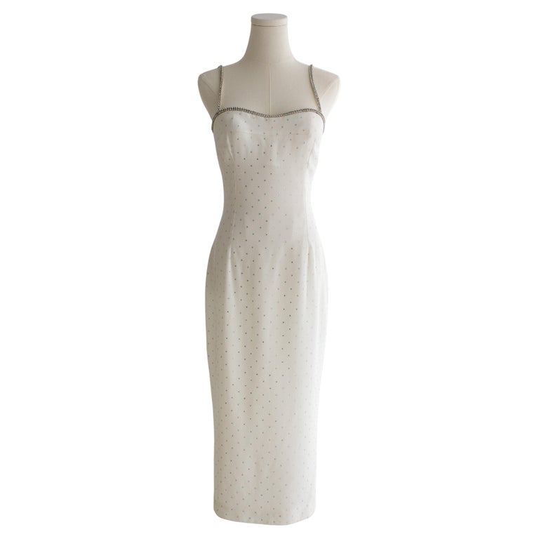 white christmas dresses White Sequin Spaghetti Strap Side Flower Mini Dress main image 0