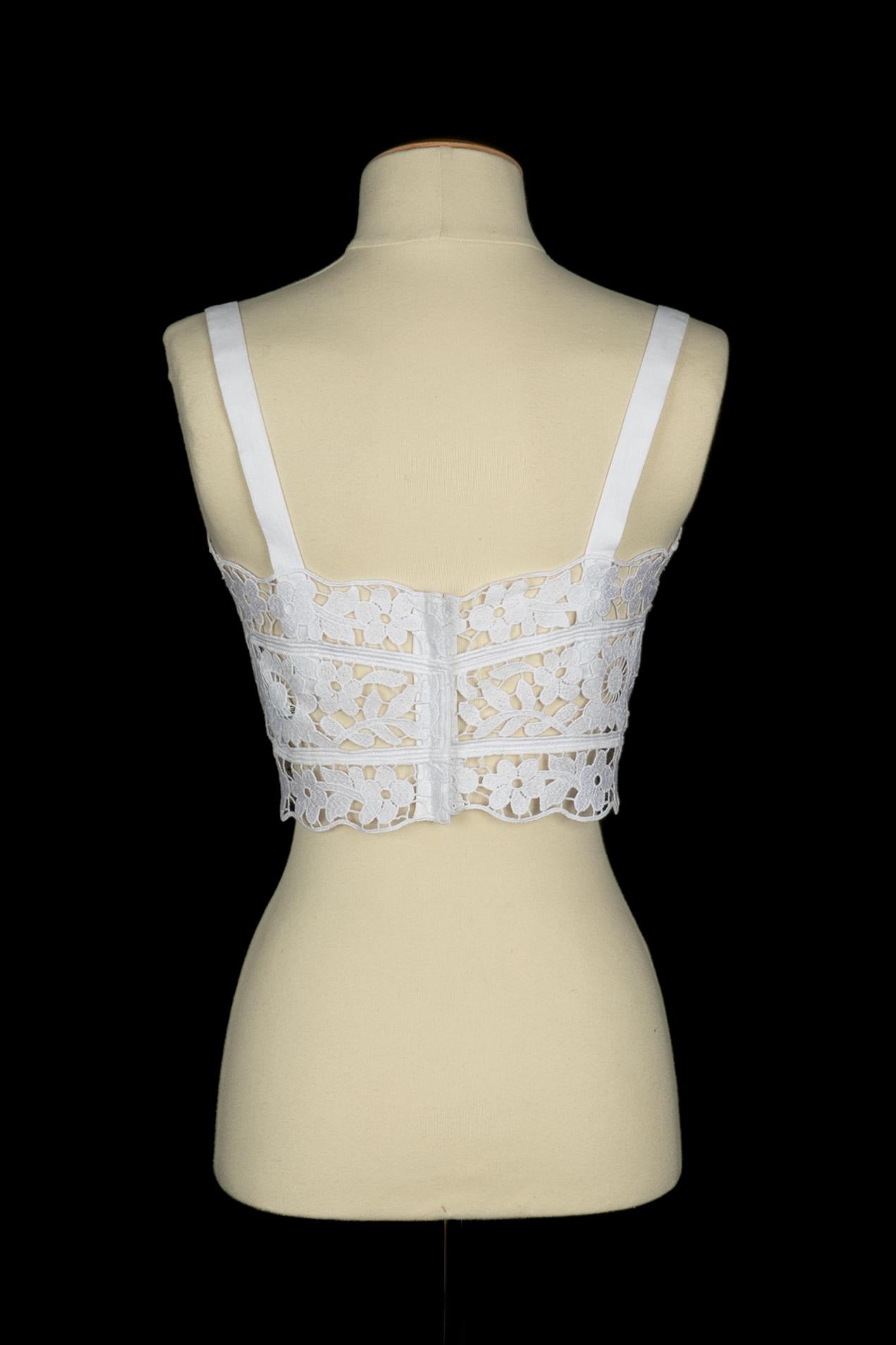 Dolce & Gabbana top bianco In condizioni ottime in vendita a SAINT-OUEN-SUR-SEINE, FR