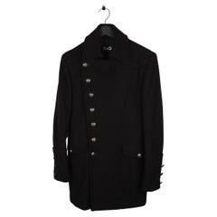 Dolce&Gabbana Wool Blend Men Heavy Military Coat Size 34/48 (M)