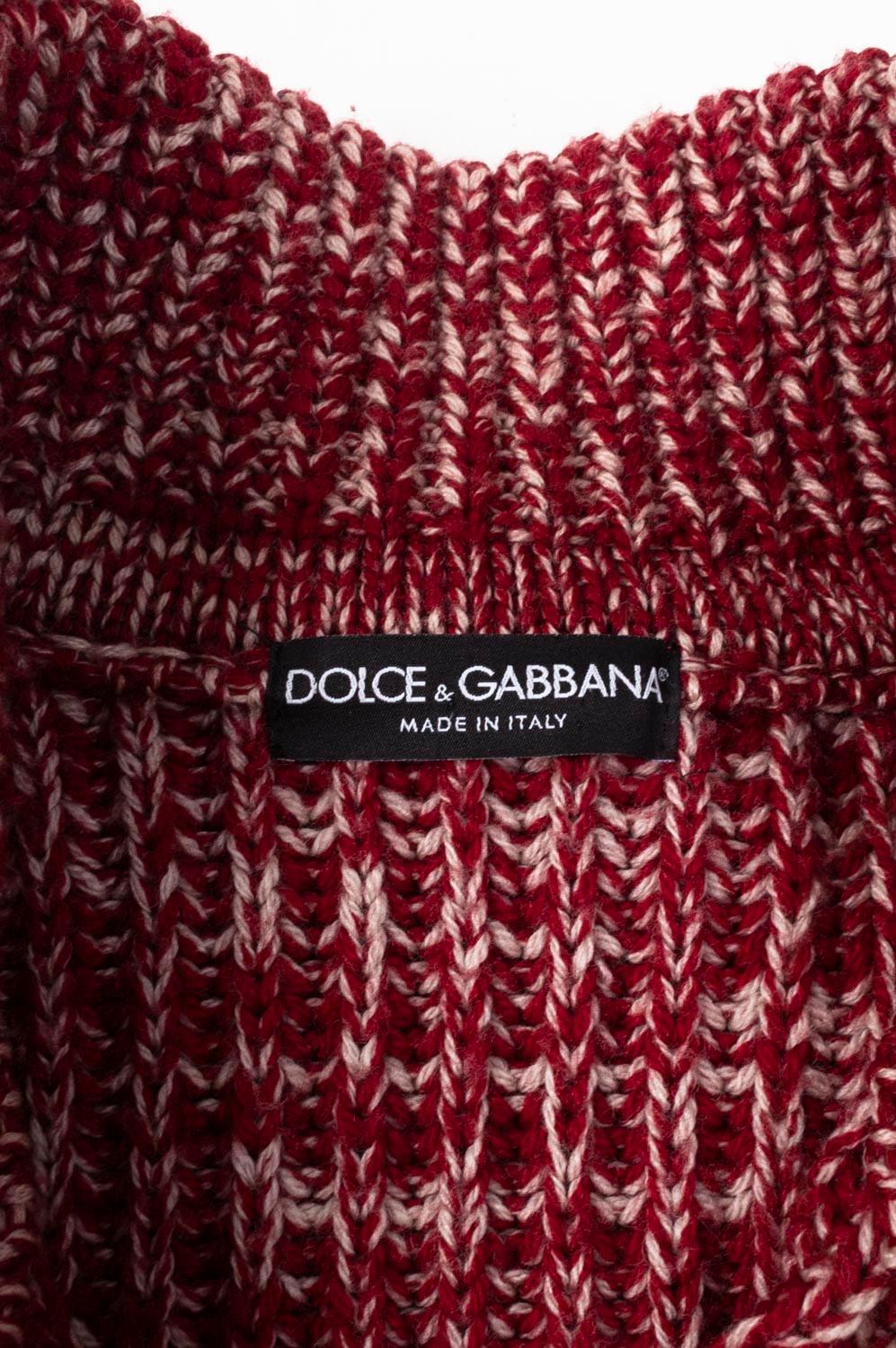 Dolce&Gabbana Wool Cardigan Sweater Men Heavy Knitted Size 50IT (Large), S403 For Sale 1