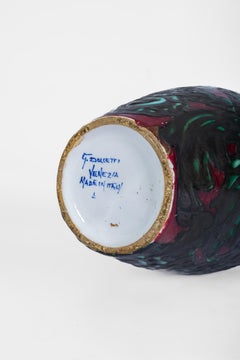 Jarrón de cerámica Dolcetti Venezia años 20 de Giancarlo Polidori