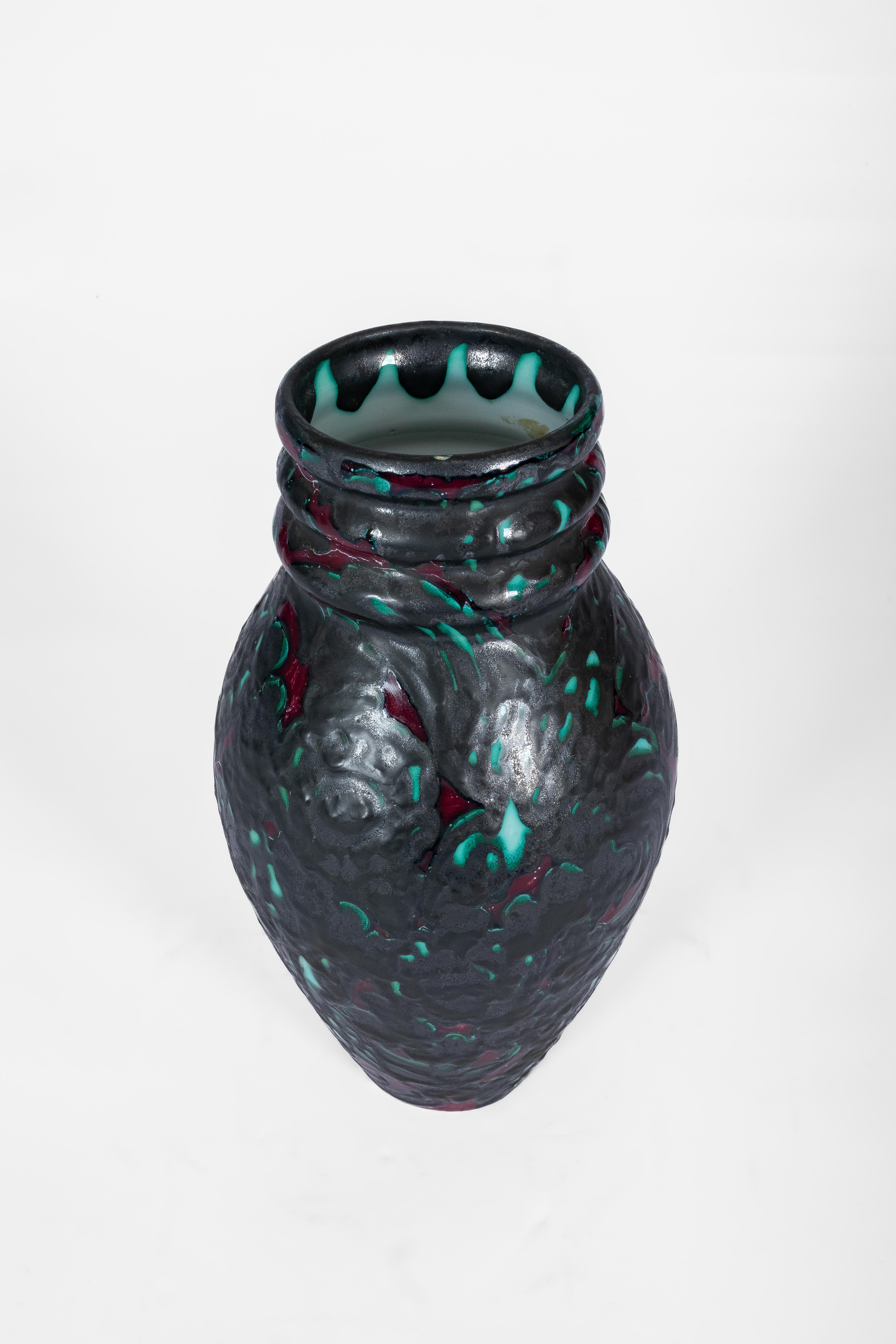 Art Déco Vaso Dolcetti Venezia in ceramica anni '20 di Giancarlo Polidori in vendita