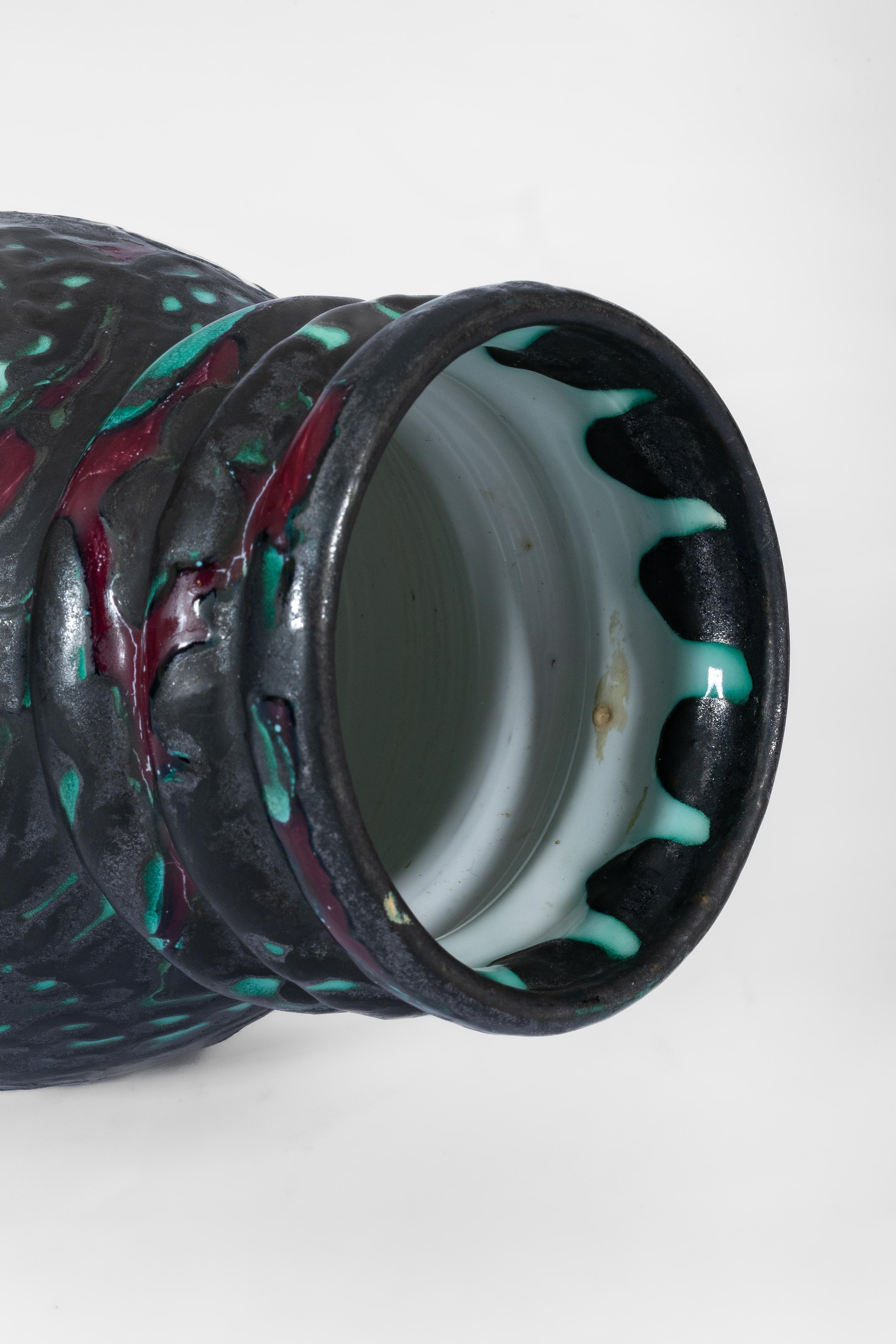 Stampato Vaso Dolcetti Venezia in ceramica anni '20 di Giancarlo Polidori in vendita