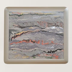 Dolcevita Beige Leather & Ceramics Low Coffee Table