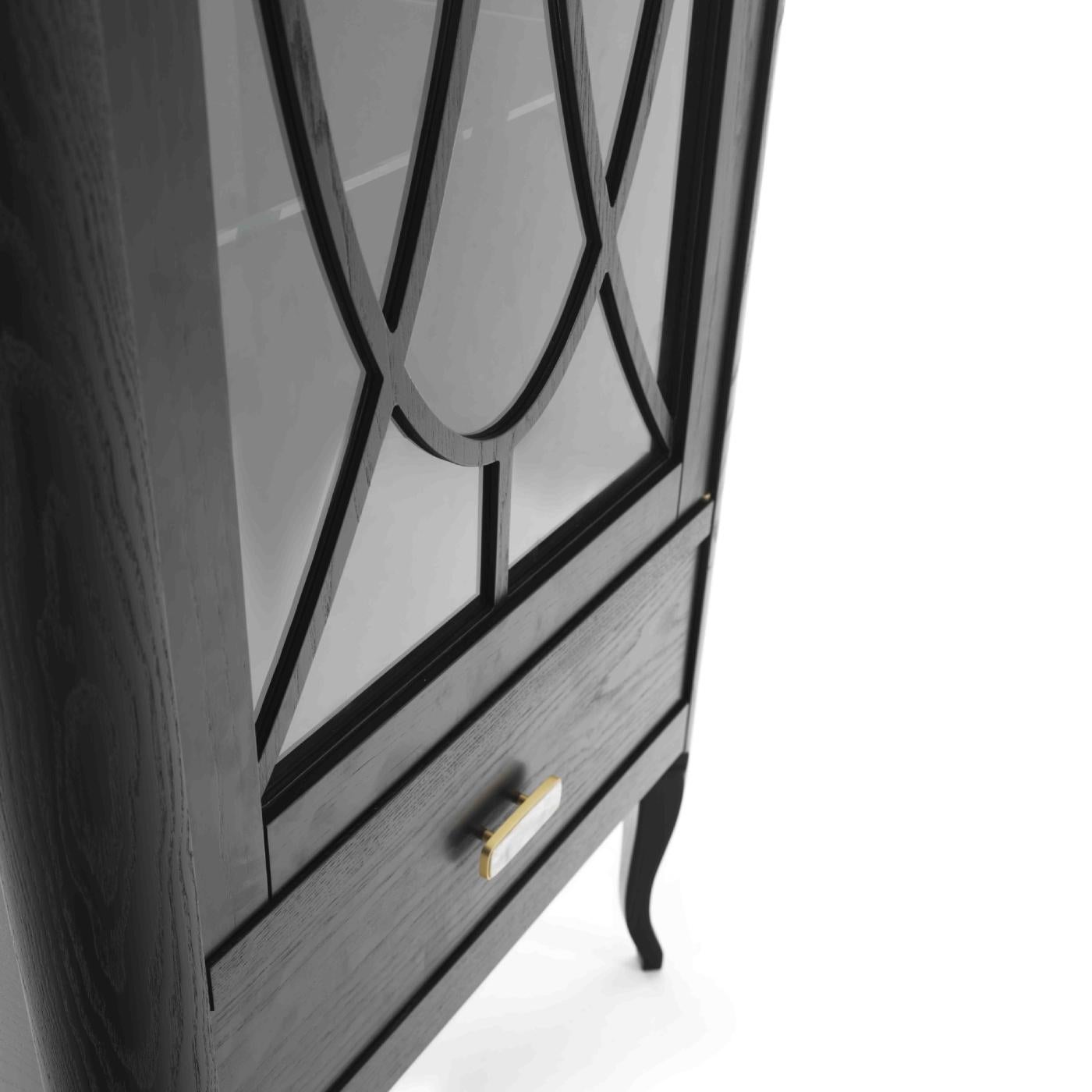 Contemporary Dolcevita Small 1-Door Display Cabinet