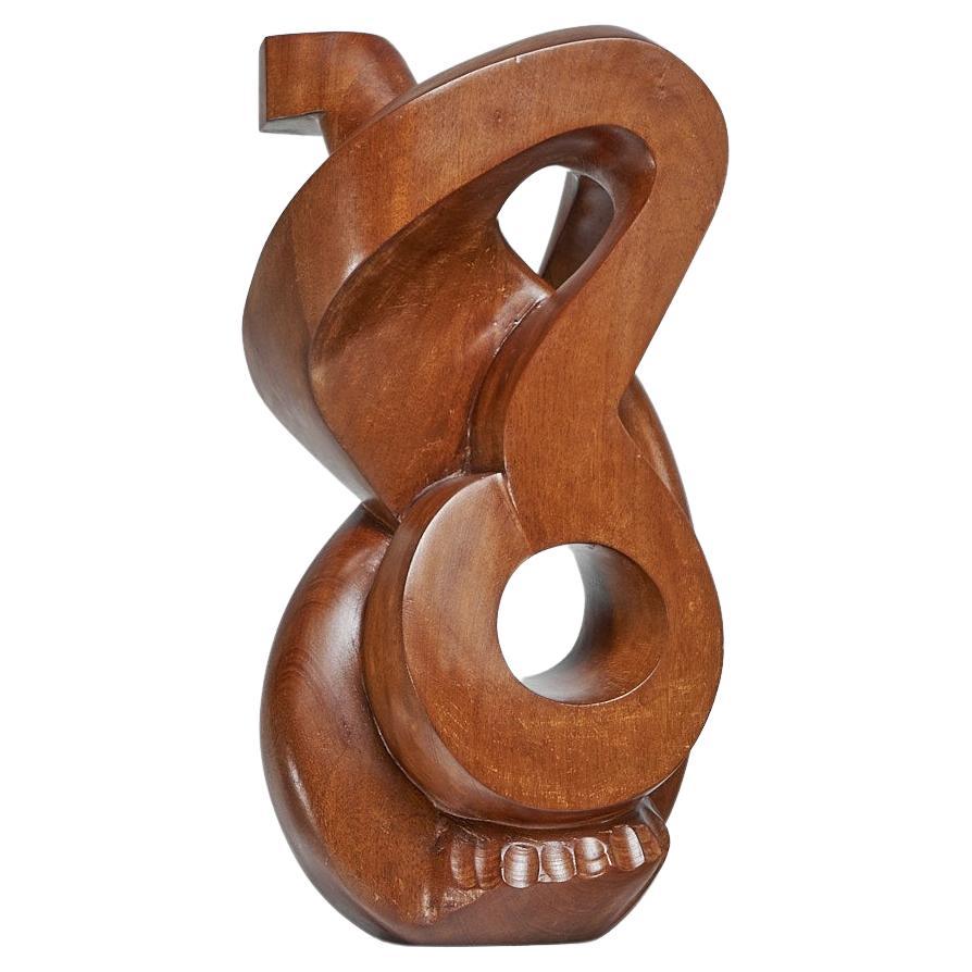 Dolf Breetvelt Sculpture in Solid Elm Netherlands, 1963 For Sale