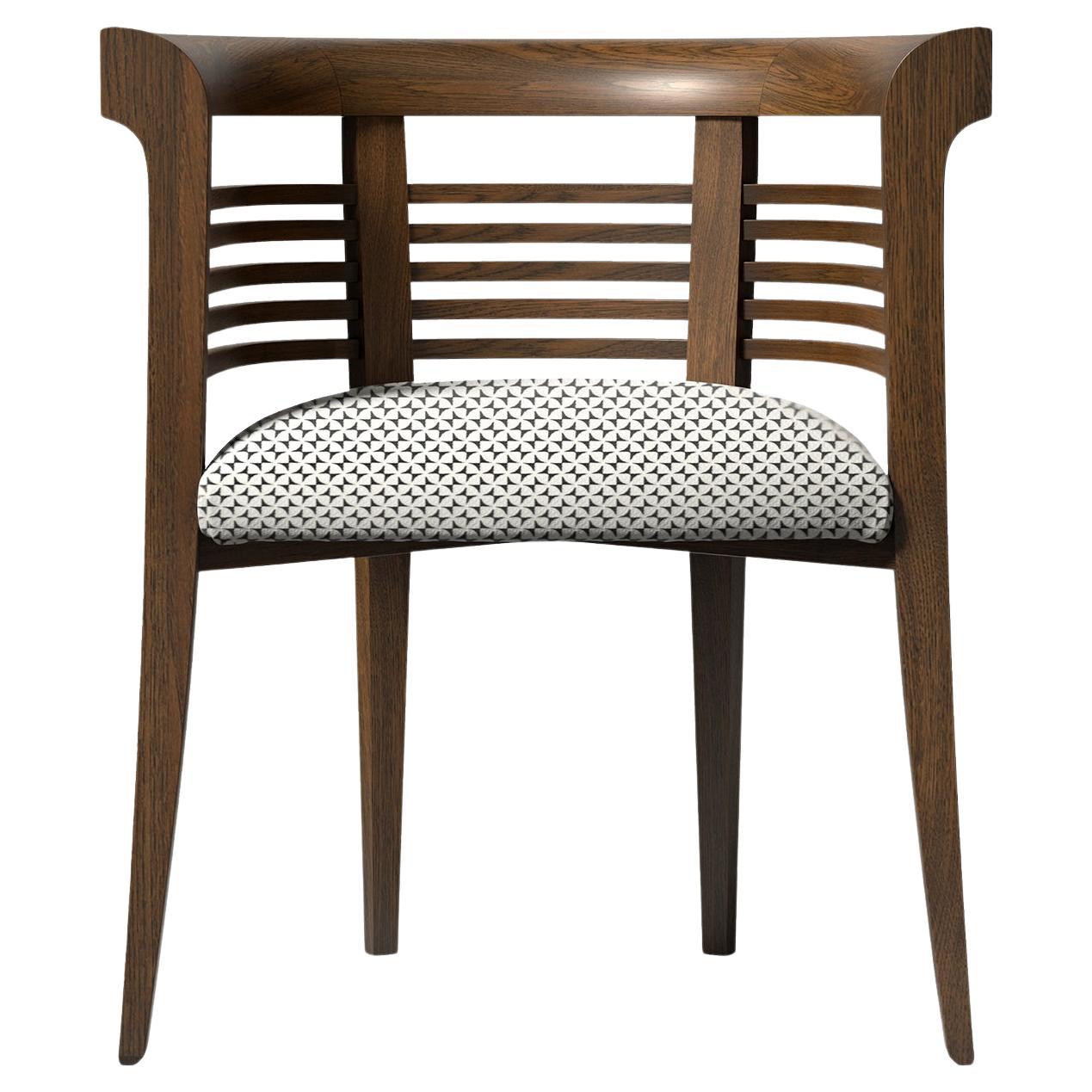 Dolfin Canaletto-Stuhl aus Nussbaumholz