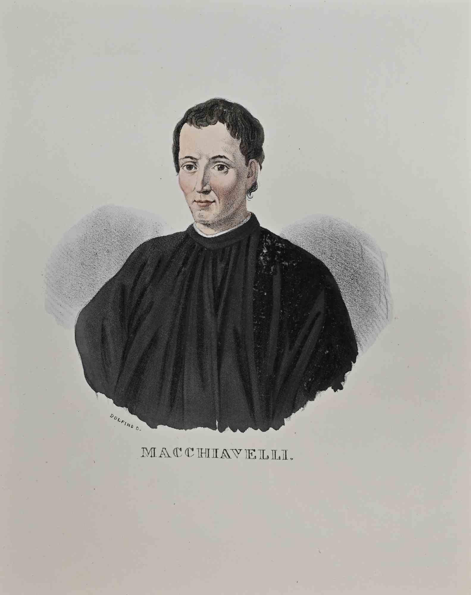 Portrait of Niccolò Machiavelli is an original artwork realized by Dolfino in the 19th Century.

Lithograph

Good condition.