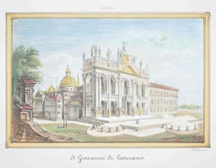 San Giovanni di Laterano - Lithograph by Dolfino - 19th Century