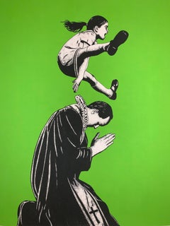 DOLK Lundgren Leap Of Faith Silk Screen Print Street Art Urban Signed & Numbered