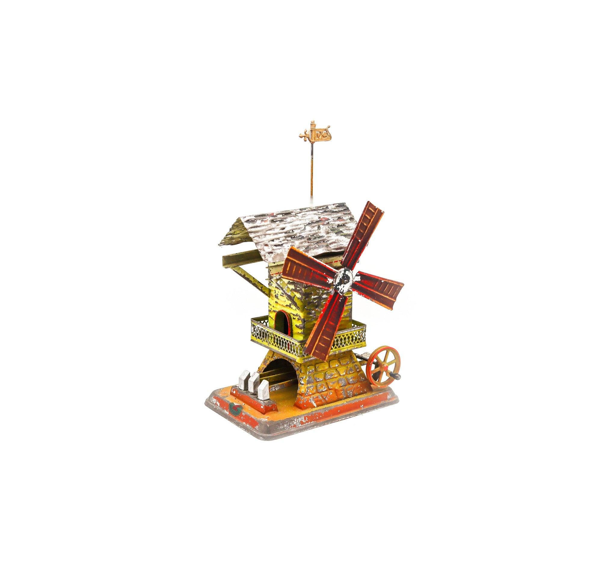 DOLL & Co. 1900 Alemania Manivela Molino de viento Martillo Máquina de vapor Juguete de hojalata en venta 3