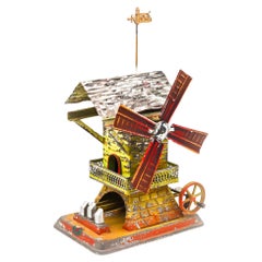 DOLL & Co. 1900 Germany Crank Windmill Hammermill Steam Engine Tin Toy
