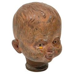 Doll head mold from the mid-20th century