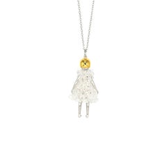 Doll Necklace with Crystal Dress