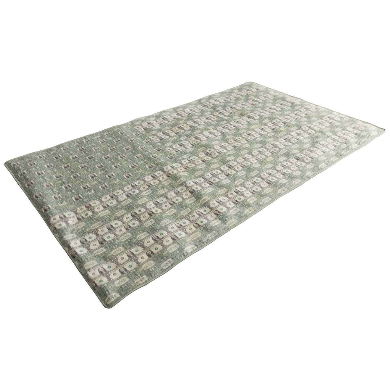 Dollar Bill Rug in Pieced and Stiched Dollar Bills by Johnny Swing ...